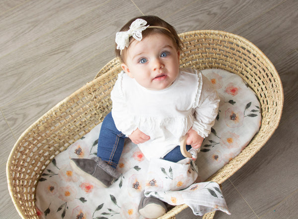 La Boheme Petal Lovey Teething Blanket