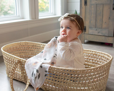 La Boheme Petal Lovey Teething Blanket