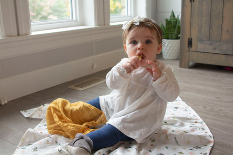 Mustard Lovey Teething Blanket