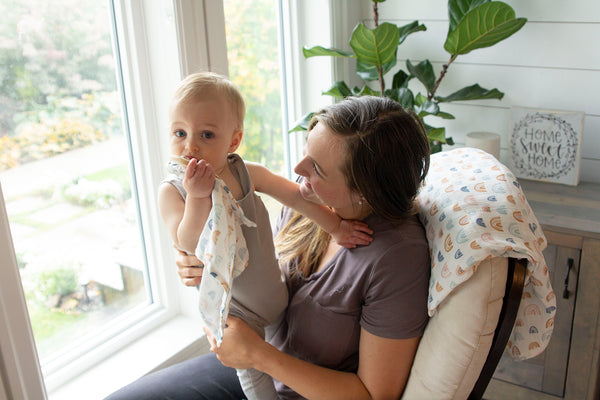 Leo Rainbows Swaddle Blanket