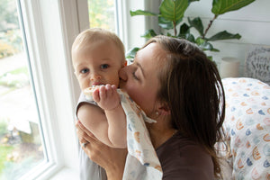Leo Rainbows Lovey Teething Blanket