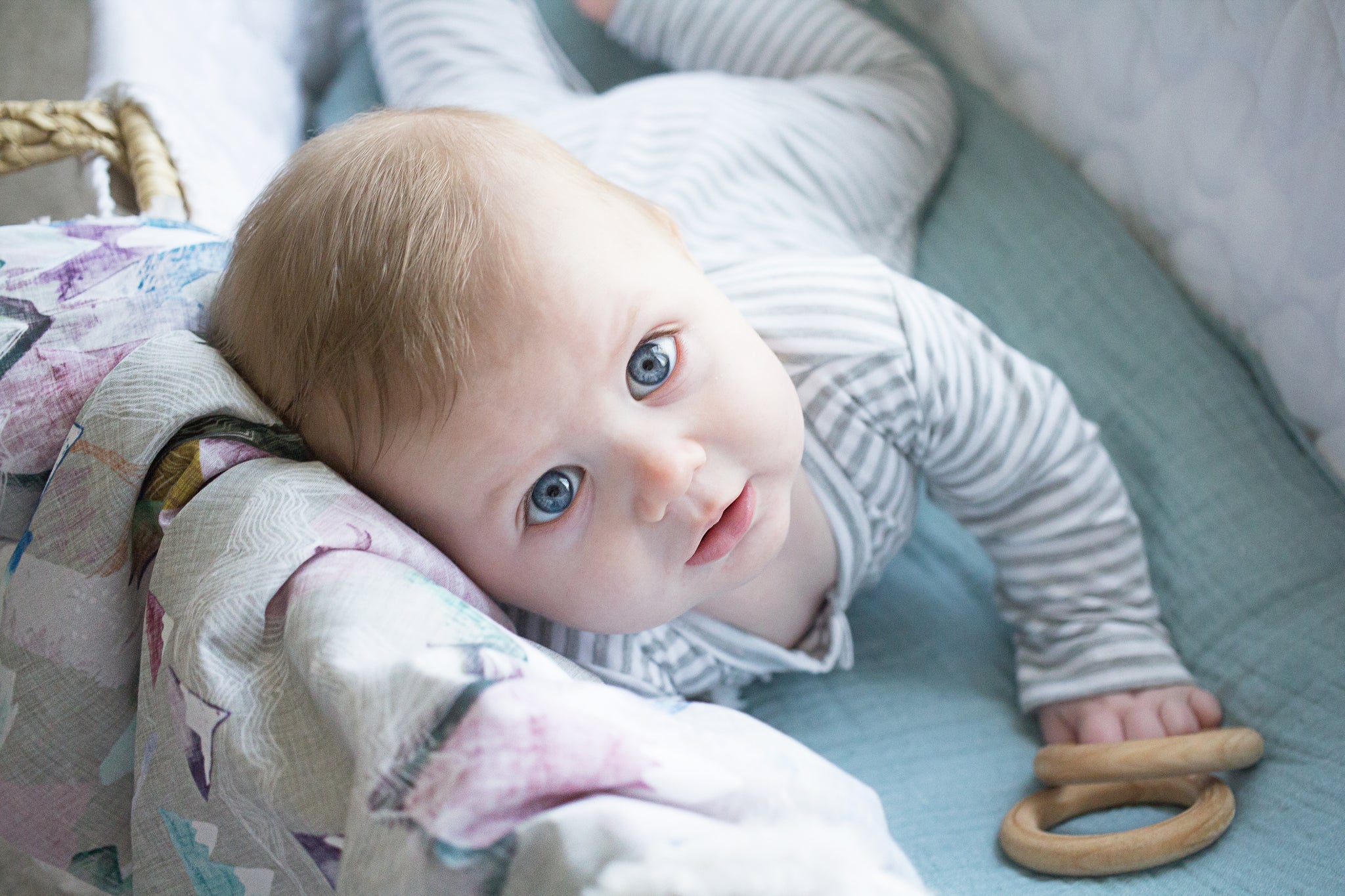 Aegean Sea Fitted Crib Sheet