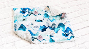 Call of the Mountains Arctic Minky Blanket