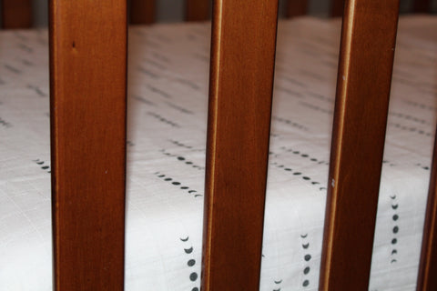 Moon Phases Fitted Crib Sheet