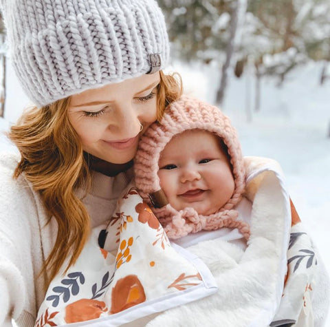 Custom Organic Cotton & Faux Minky Blanket