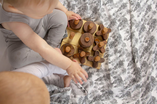 Evergreen Tree Fitted Crib Sheet