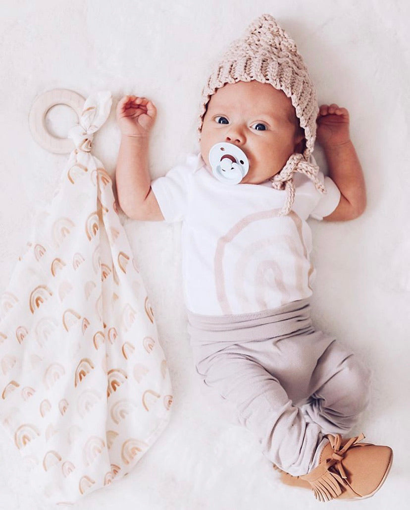 London Rainbows Lovey Teething Blanket