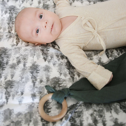 Evergreen Tree Fitted Crib Sheet