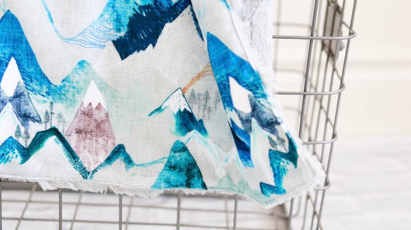 Call of the Mountains Arctic Minky Blanket