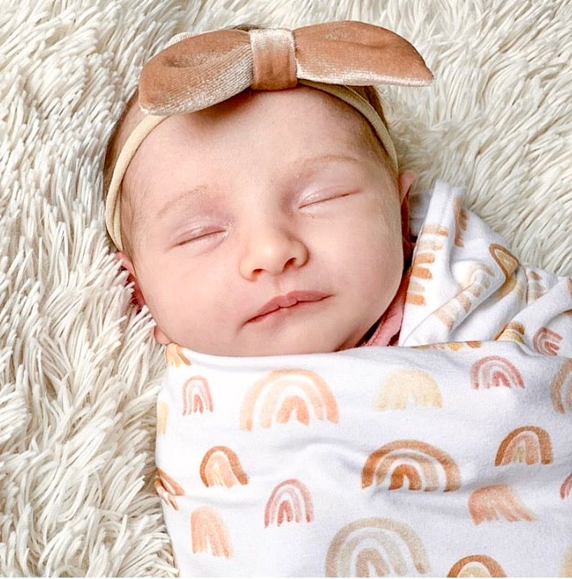 London Rainbows Swaddle Blanket