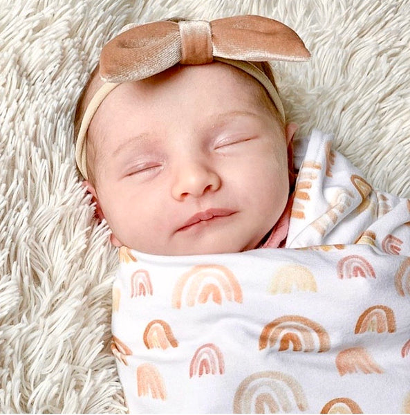 London Rainbows Swaddle Blanket