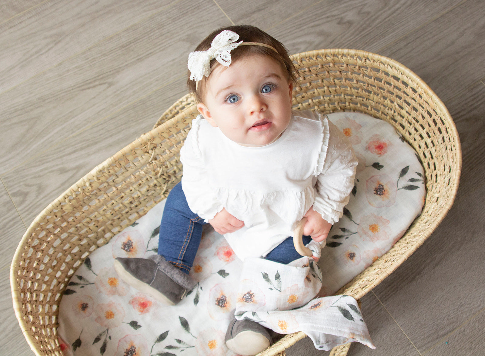 La Boheme Petal Bassinet Sheet